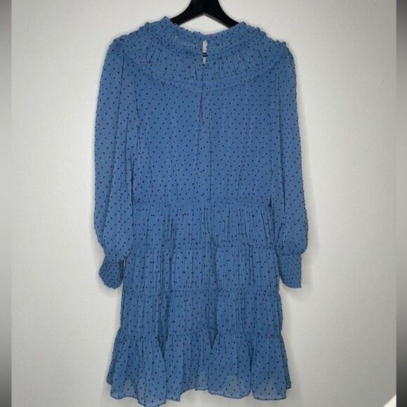 SANDRO Gwen Polka-Dot Ruffled Dress Womens Size 40 US (Large) - Picture 7 of 13